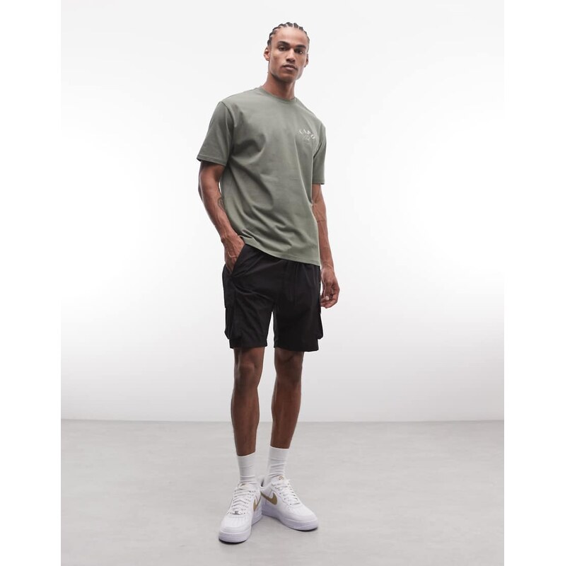 CAPO lightweight cargo shorts in black