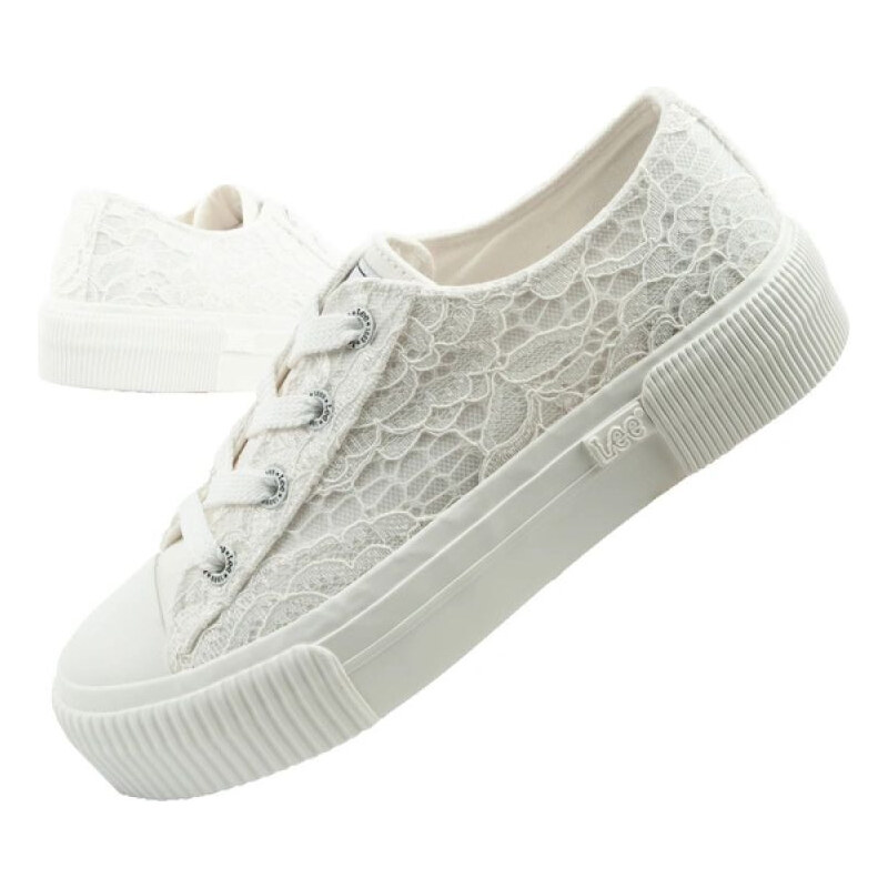 Lee dámské sportovní boty Isla trainers white platform lace-up dámské 114734157
