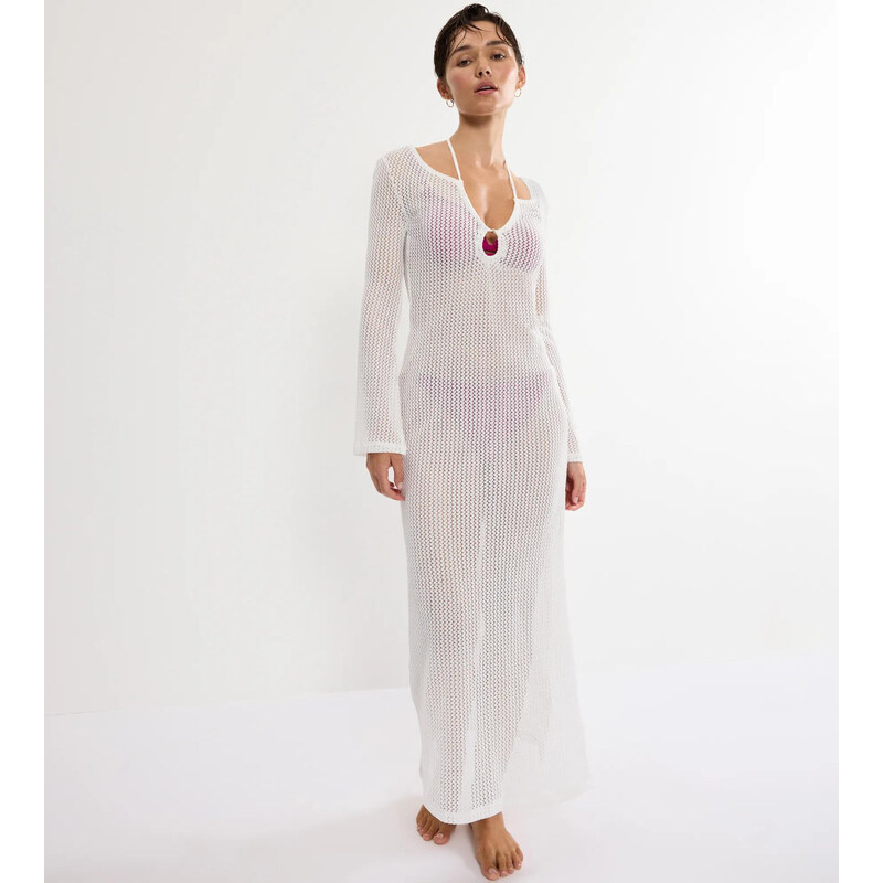 Beach MyWear Crochet Long Dress LSL - SILK WHITE - TRIUMPH SILK WHITE 114734264