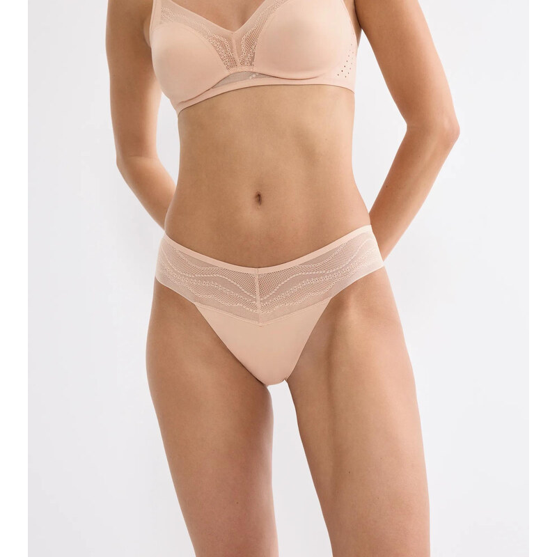 BREATHE & LIFT SMART - Ultralehká tanga string s neviditelnou