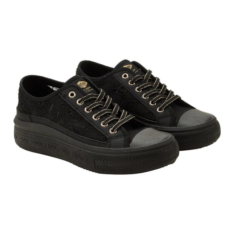 Lee Cooper dámské sportovní boty black platform lace-up dámské 114734342