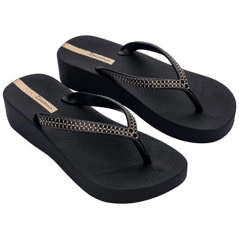 Ipanema boty dámské žabky Mesh XI Plat Fem platform black dámské 114734353