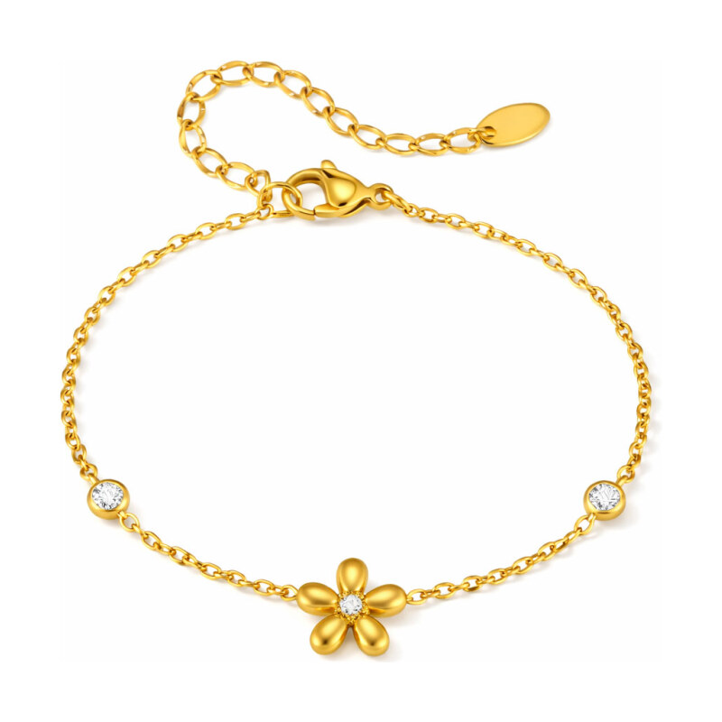Victoria Filippi Stainless Steel Náramek s květinovým motivem Fleur - 114735361