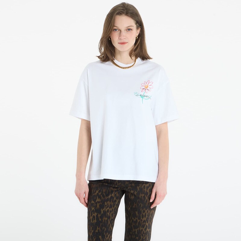 Tričko AllSaints Crayo Etta Tee Ashen White S 114742290