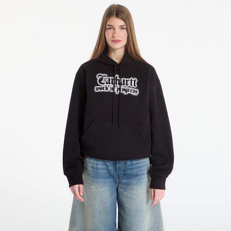 Mikina Carhartt WIP Hooded World Tour Sweat UNISEX Black XXL
