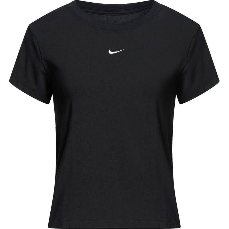 Dámské Tričko s krátkým rukávem NIKE W NSW NK CHLL KNT MD CRP FV5508-010 – Černá