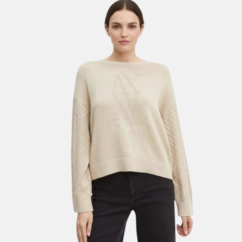 Dámský béžový svetr Armani Exchange M56624 114736962