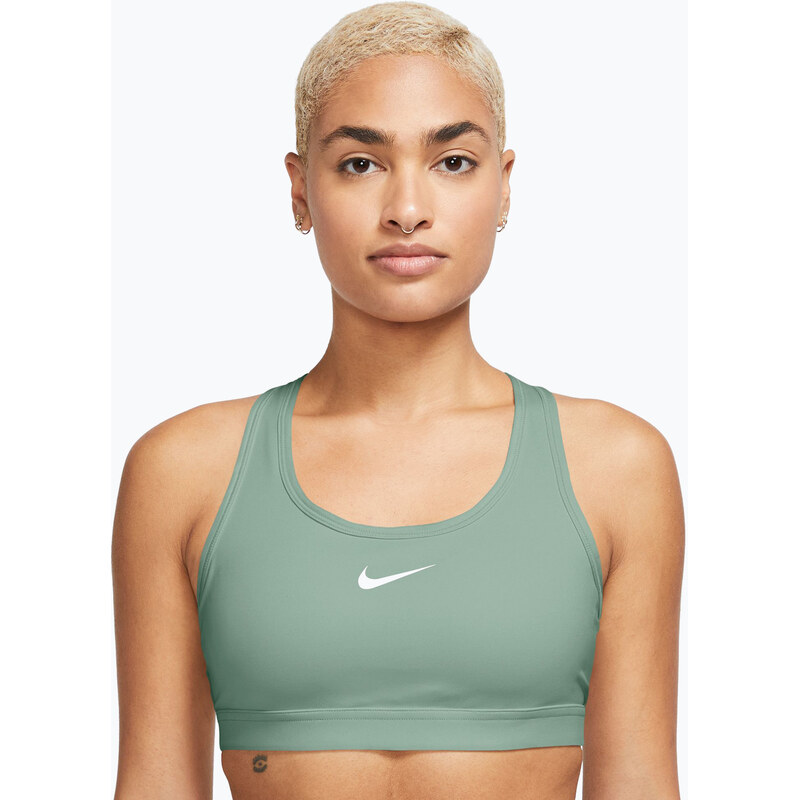 Tréninková podprsenka Nike Swoosh Medium Support steam/white