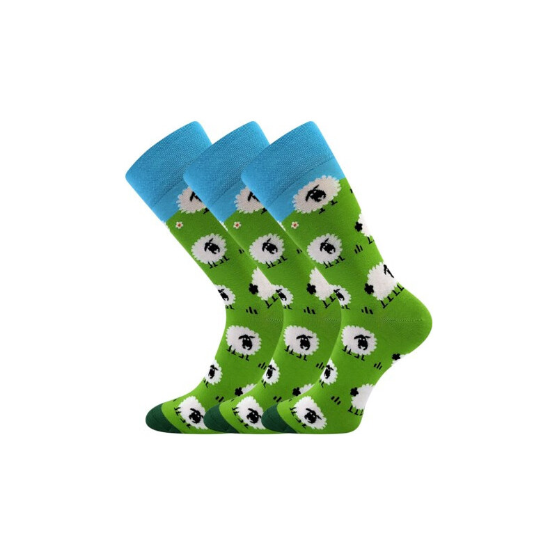3PACK veselé ponožky Lonka Ovečky vícebarevné (Twidor ovce)