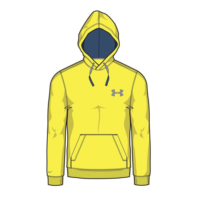 MIKINA UNDER ARMOUR CC STORM RIVA HOODI - žutá -