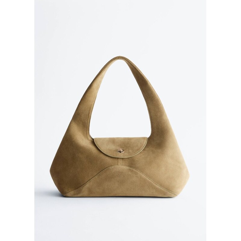 H&M - Kabelkas oblými rameny - béžová 112816579