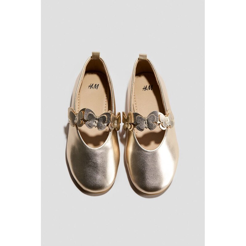 H&M - Balerínkys aplikacemi - zlatá 113609175
