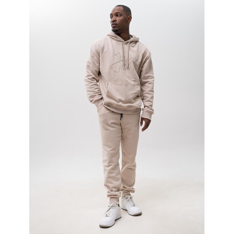 Pánská tepláková souprava béžová Jigga Wear Small Written Tag