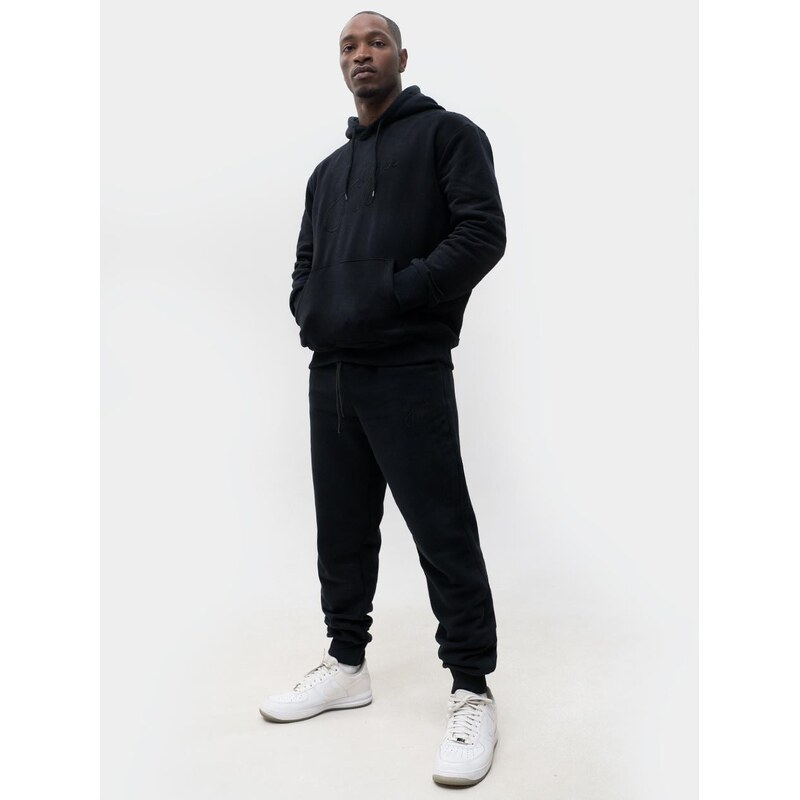 Pánská tepláková souprava černá Jigga Wear velikost S nápis na