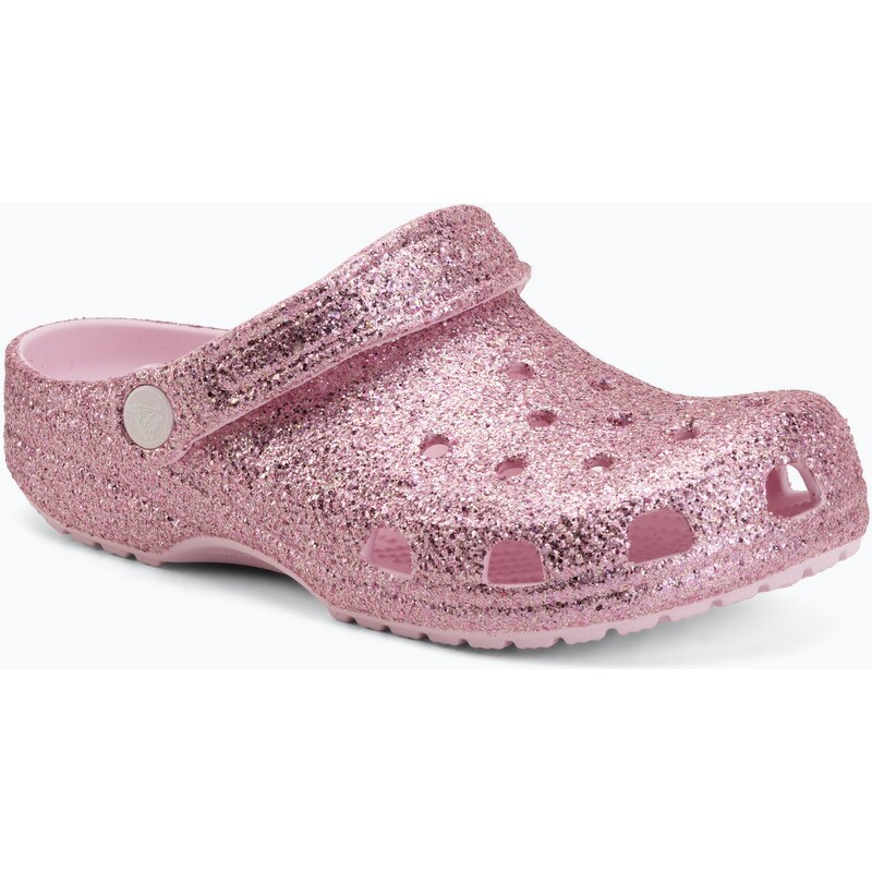 Dětské nazouváky Crocs Classic Chunky Glitter pink milk
