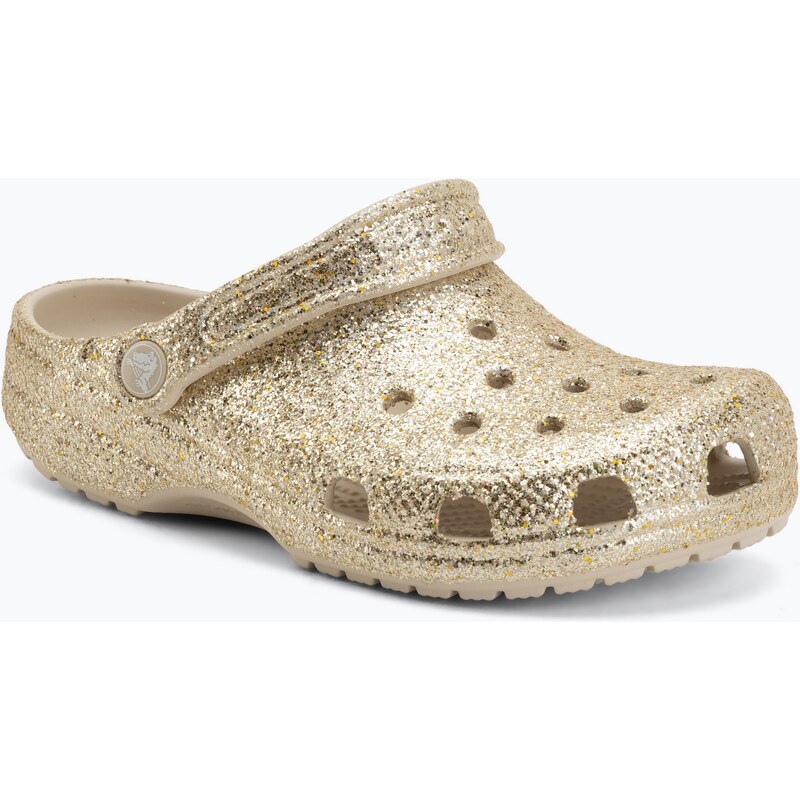 Dětské nazouváky Crocs Classic Chunky Glitter sandstone