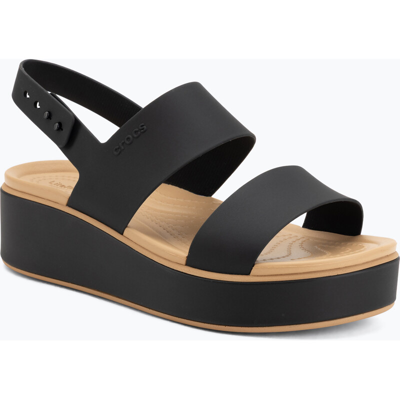 Dámské sandály Crocs Brooklyn Matte Wrap Low Wedge black/cashew