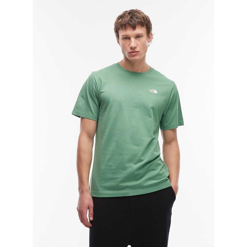 The North Face Evolution Simple Dome logo t-shirt in green