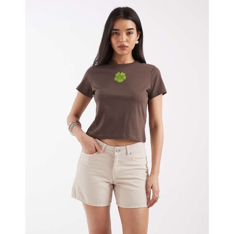 JJXX Seville loose denim shorts in beige-Neutral 115521722