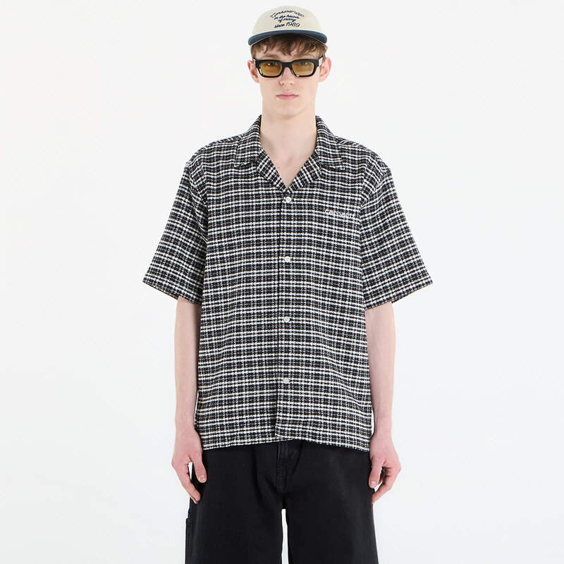 Košile Carhartt WIP S/S Kander Shirt UNISEX Kander Check/ Black