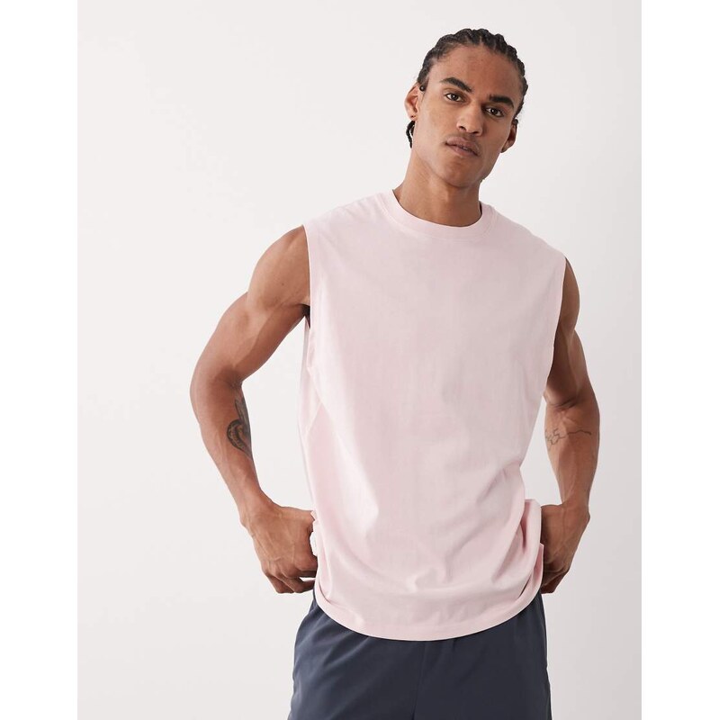 4505 Icon cotton oversized pump training tank with quick dry finish in 115518950