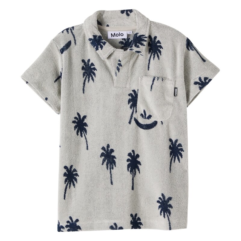 Molo Randel cotton-blend terry polo shirt