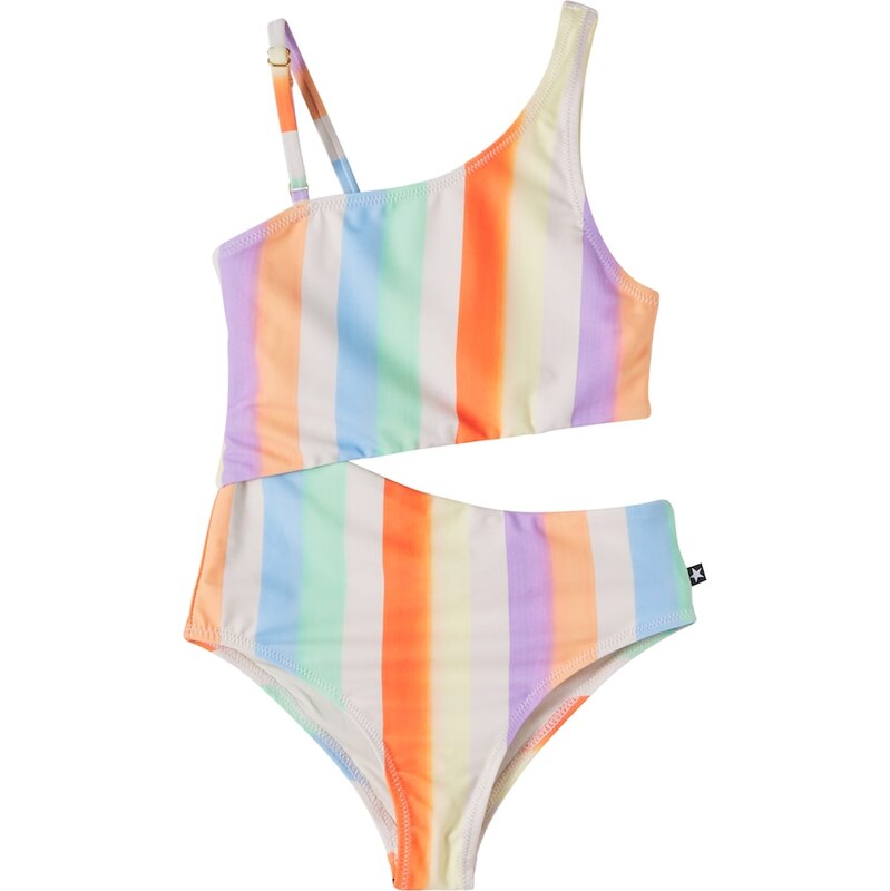 Molo Naan cutout striped swimsuit