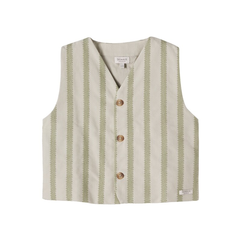 Donsje Shortan striped cotton vest