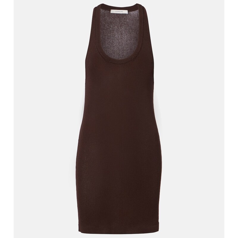 Lemaire Ribbed crÃªpe minidress