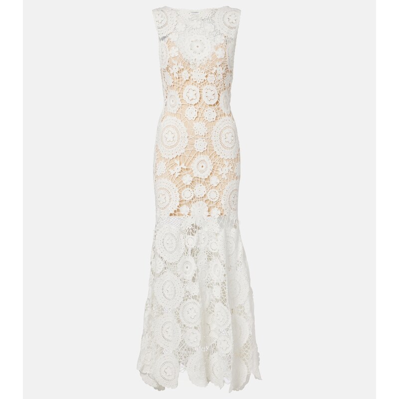 Self-Portrait Crochet maxi dress