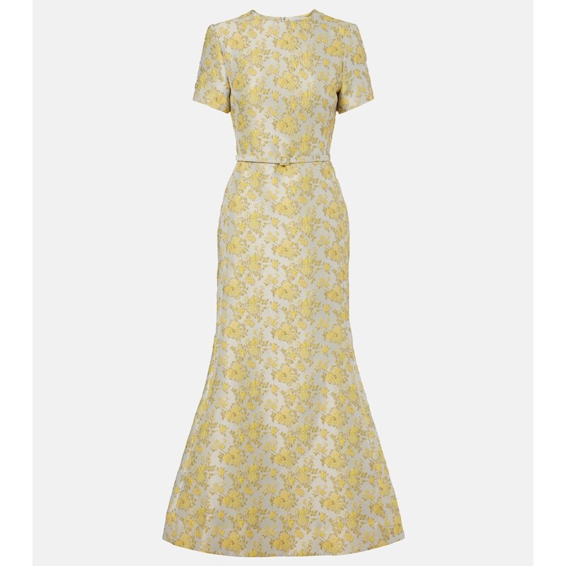 Simkhai Caraline floral jacquard cocktail dress