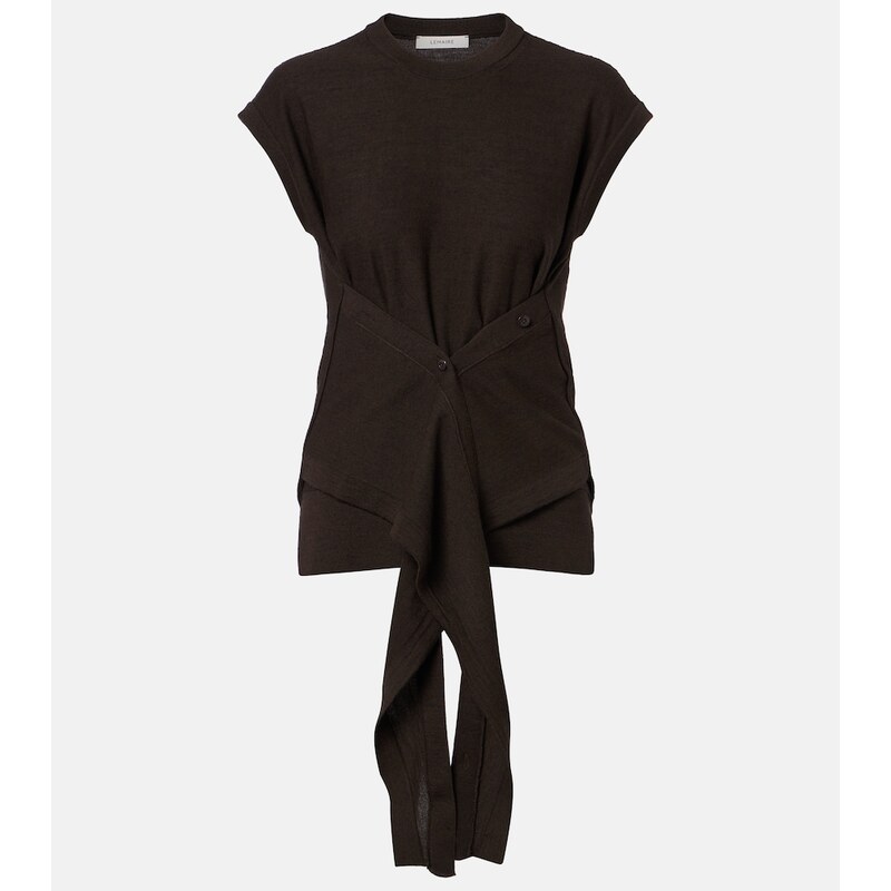 Lemaire Wool-blend knitted top