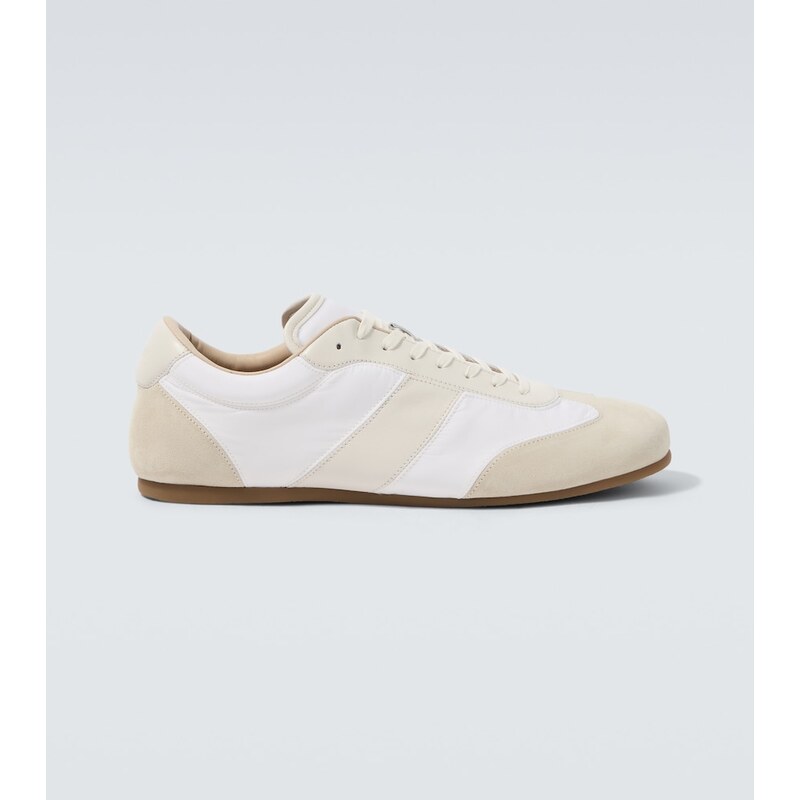 Lemaire Soft suede-trimmed sneakers