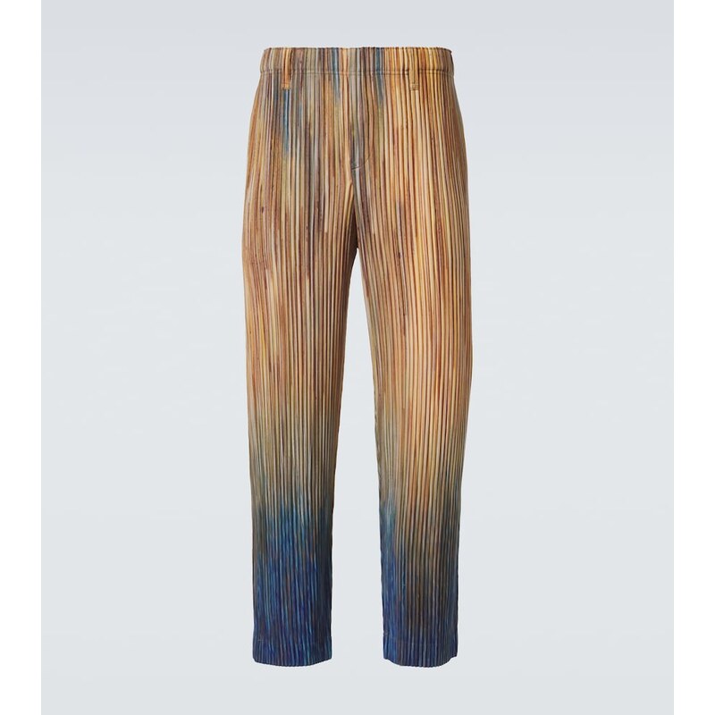 Homme Plissé Issey Miyake Paint Brush Close-Up pleated straight