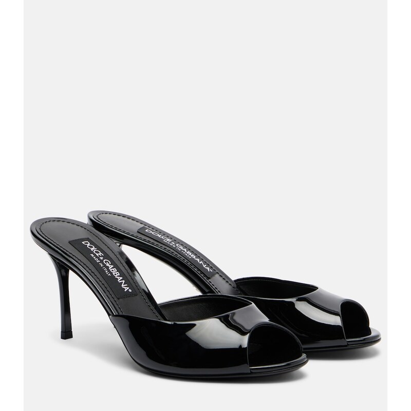 Dolce&Gabbana Keira patent leather mules
