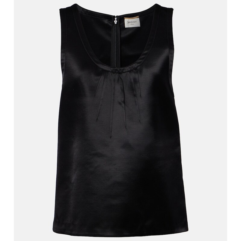Saint Laurent Cassandre satin top