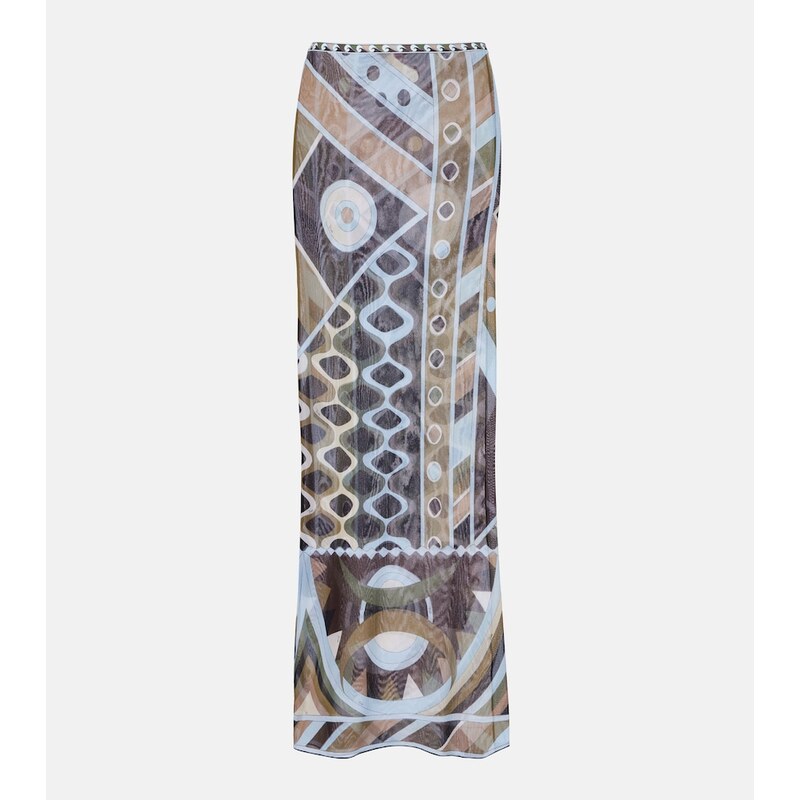 Pucci Vivara tulle maxi skirt