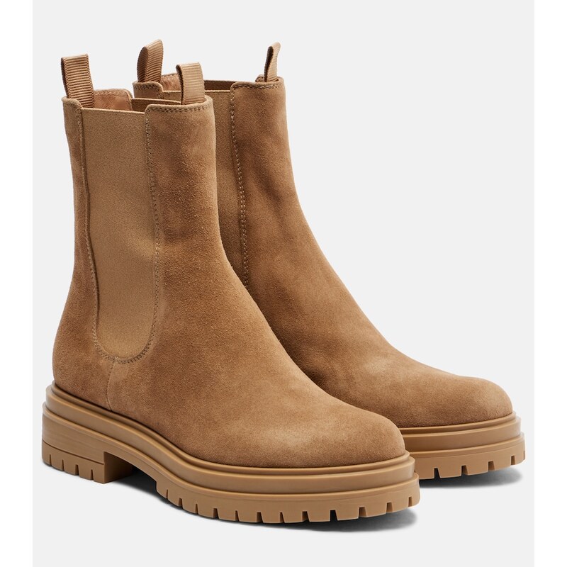 Gianvito Rossi Chester suede Chelsea boots