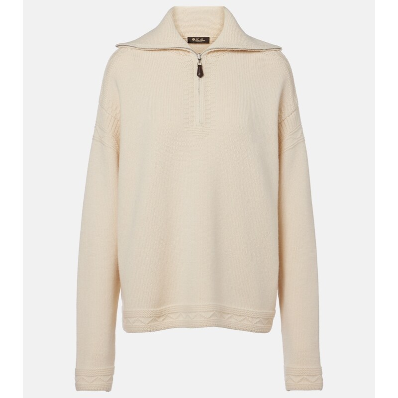 Loro Piana Carezza cashmere polo sweater