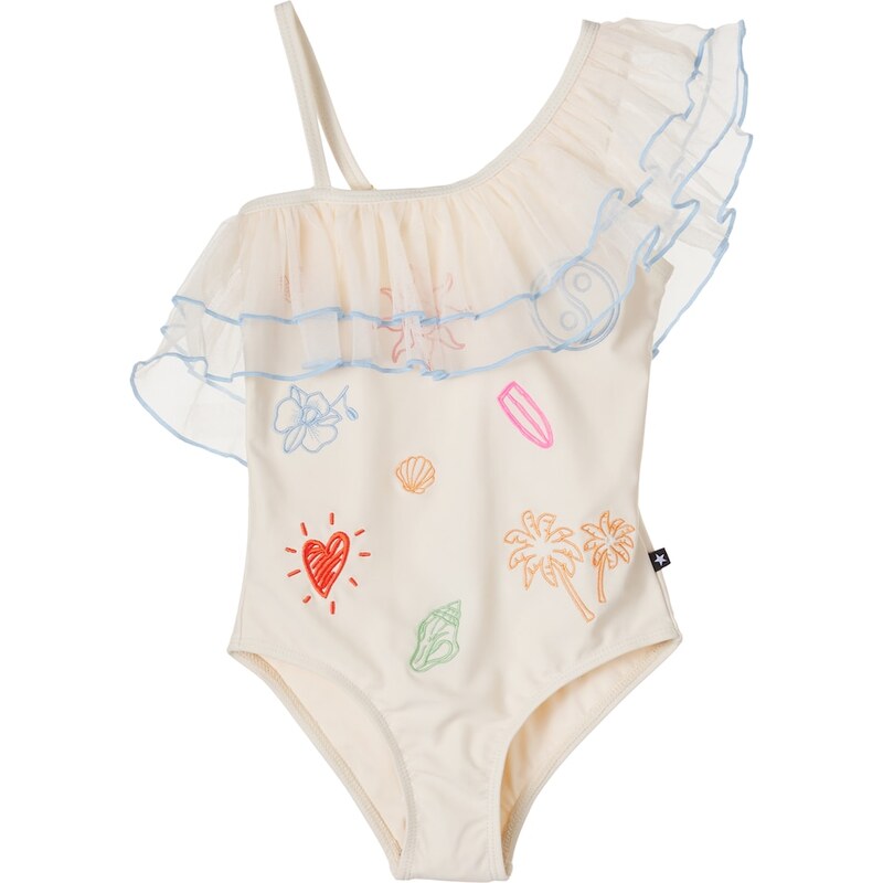 Molo Nilla embroidered ruffled swimsuit