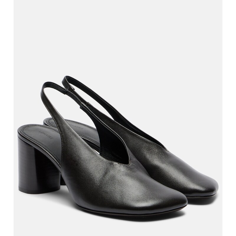 Lemaire Glove leather slingback pumps