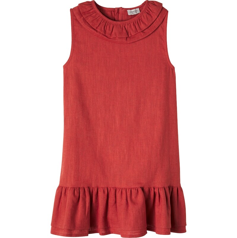 Donsje Michelle ruffled linen and cotton dress