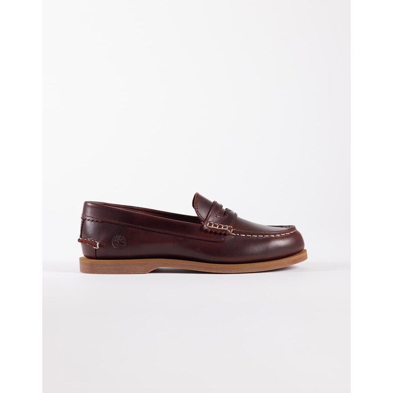 Timberland Classic boat loafer in burgundy full grain leather-Red 114746578
