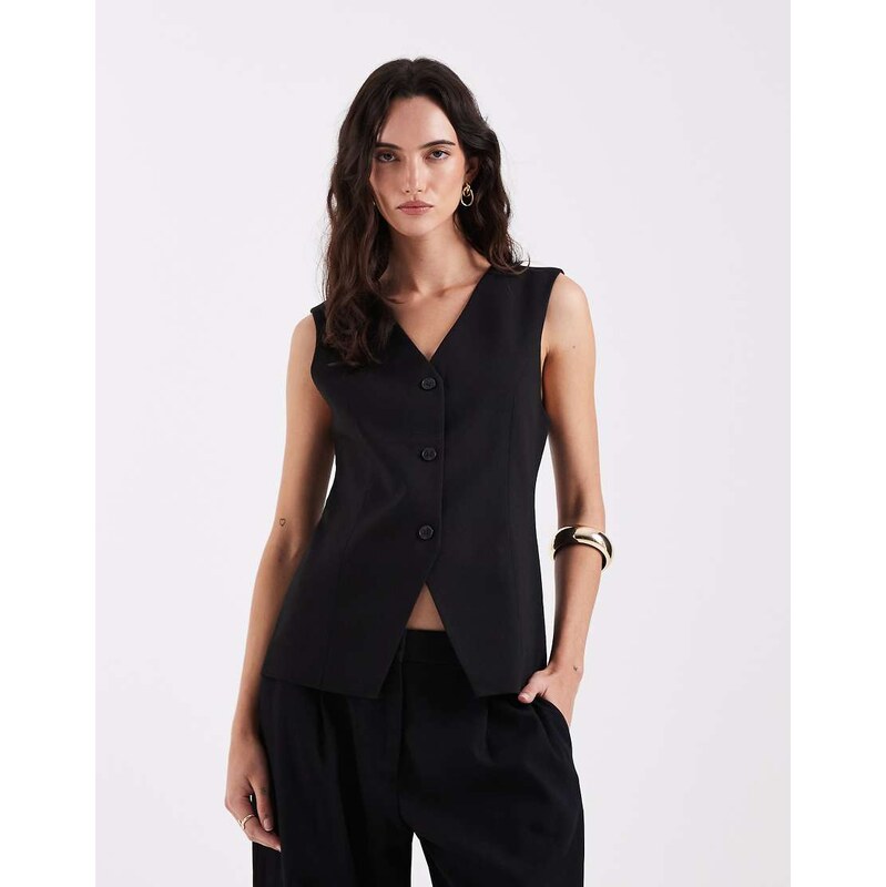 ONLY tailored waistcoat in black 114746703