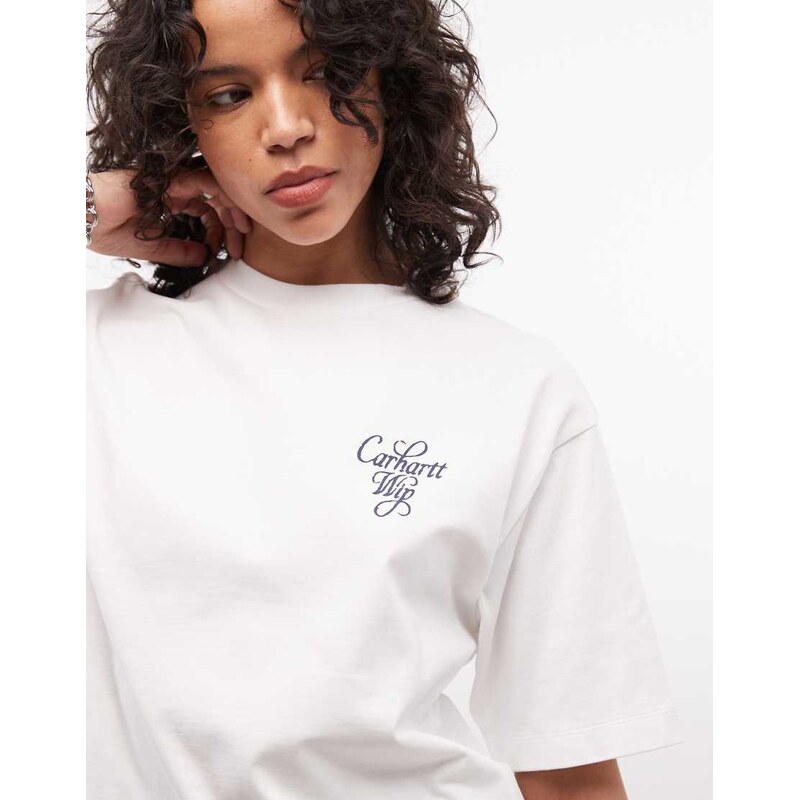 Carhartt WIP vestige t-shirt with back print in white