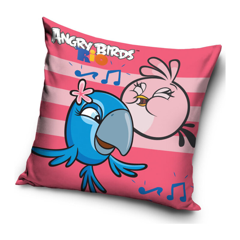 Polštářek Angry Birds Rose Stripes