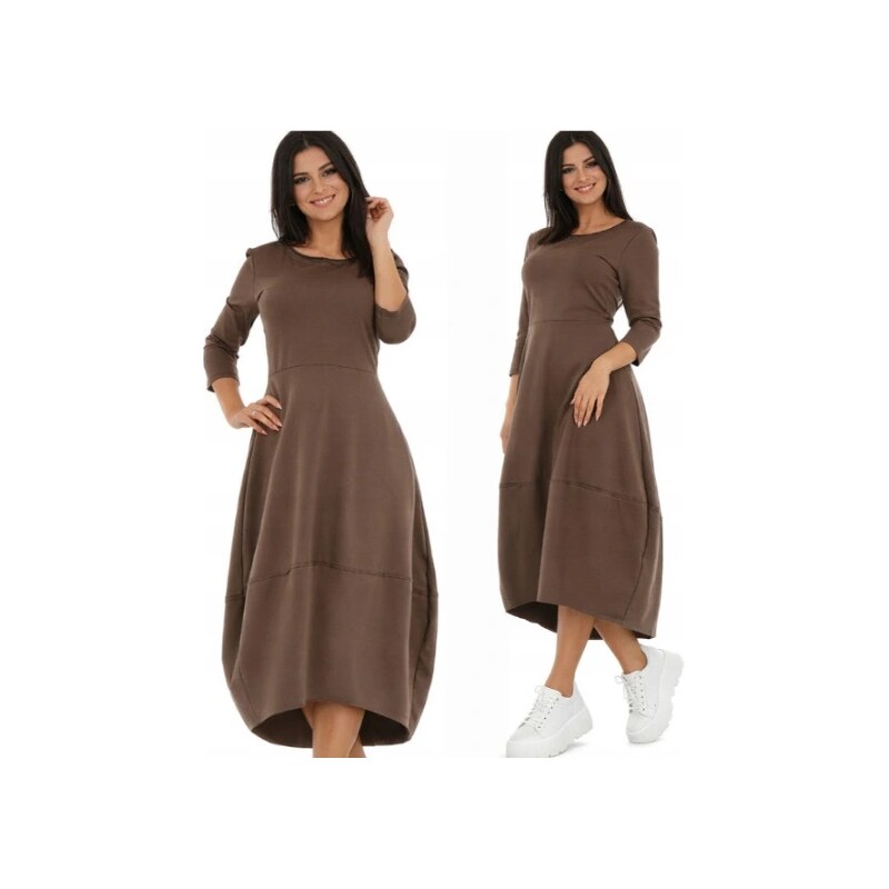 Fashionweek Dámské šaty pohodlné teplákové šaty oversized MF896 74899634