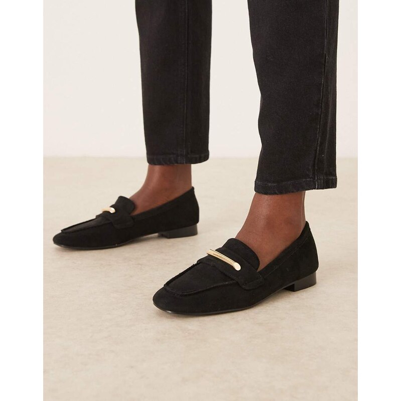 RAID Lucena loafers in black suedette 114751125