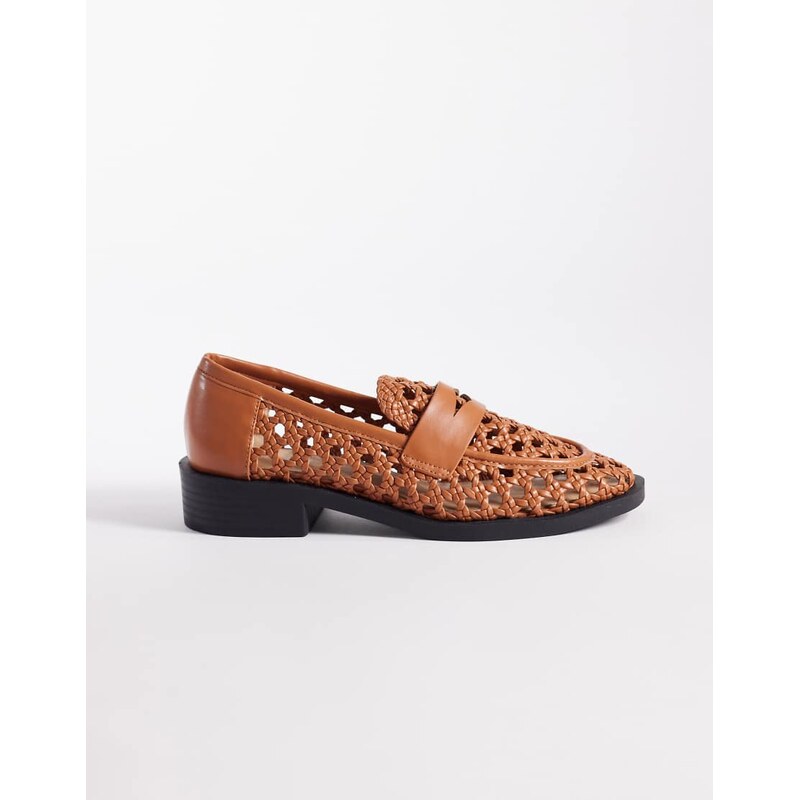 RAID Uliana woven loafers in tan-Brown 115518007