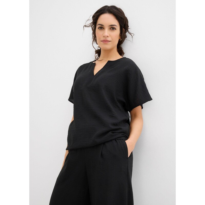 bonprix Oversize halenka s elastickým lemem černá Žena